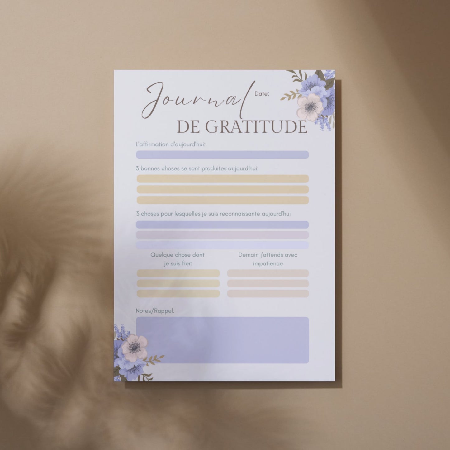 JOURNAL DE GRATITUDE GRAND FORMAT