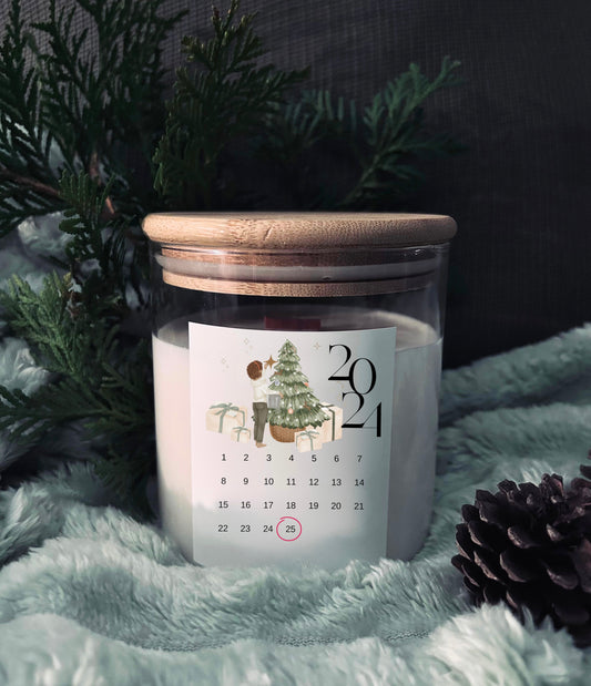 BOUGIE CALENDRIER DE L'AVENT DE NOËL