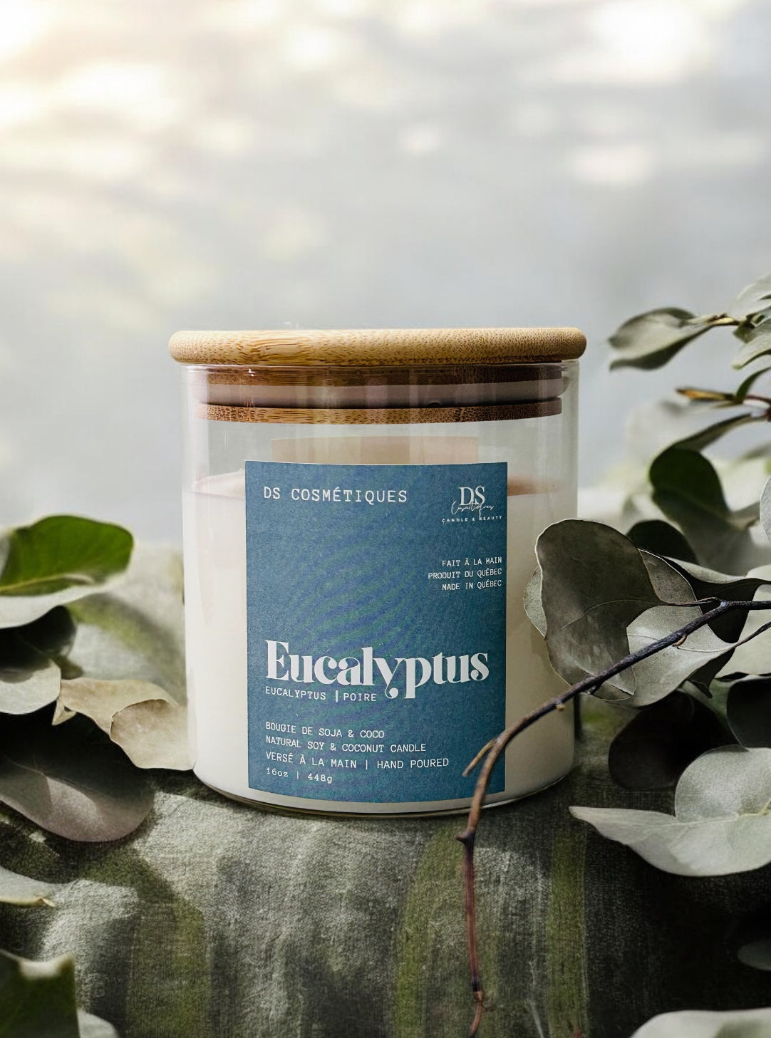 BOUGIE GRAND FORMAT: EUCALYPTUS & POIRE