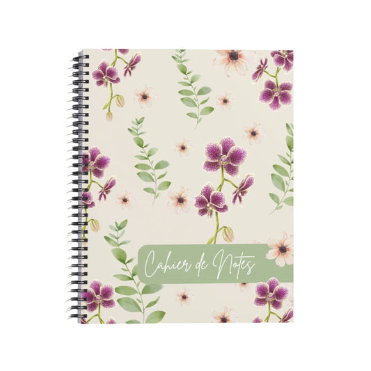 CAHIER DE NOTES ORCHIDÉE