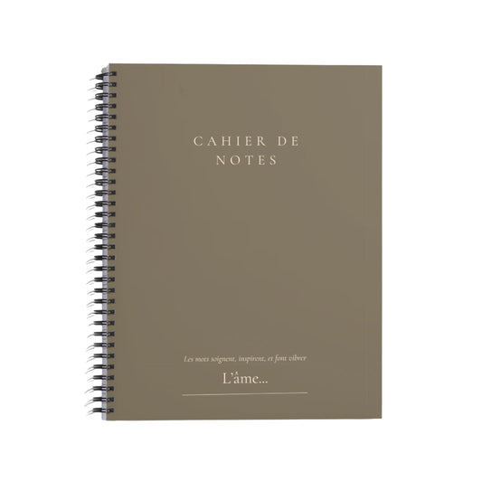 CAHIER DE NOTES AVEC PENSÉE