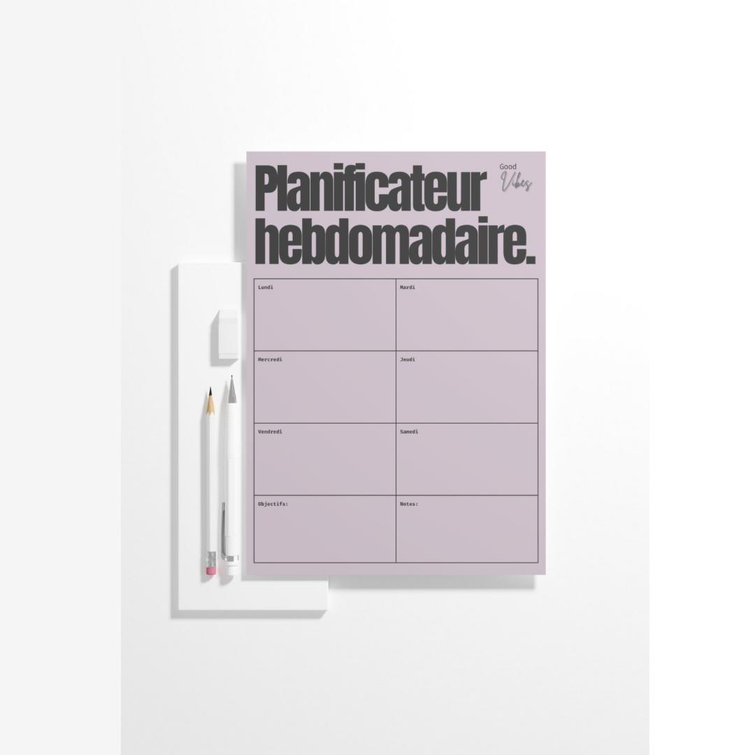 PLANIFICATEUR  HEBDOMADAIRE